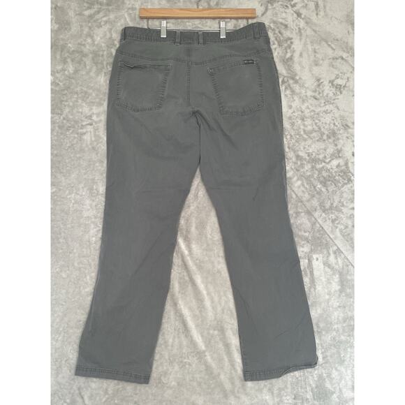 Columbia Regular Fit Mens Gray Pants 34x32 Casual Outdoors Cotton Blend Stretch - Picture 9 of 13
